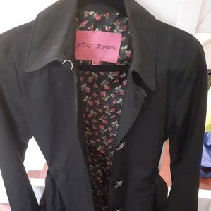 Betsey Johnson Jacket Medium Black